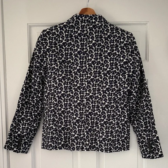 J. Crew Schoolboy Navy and White Floral Blazer - Picture 3 of 12